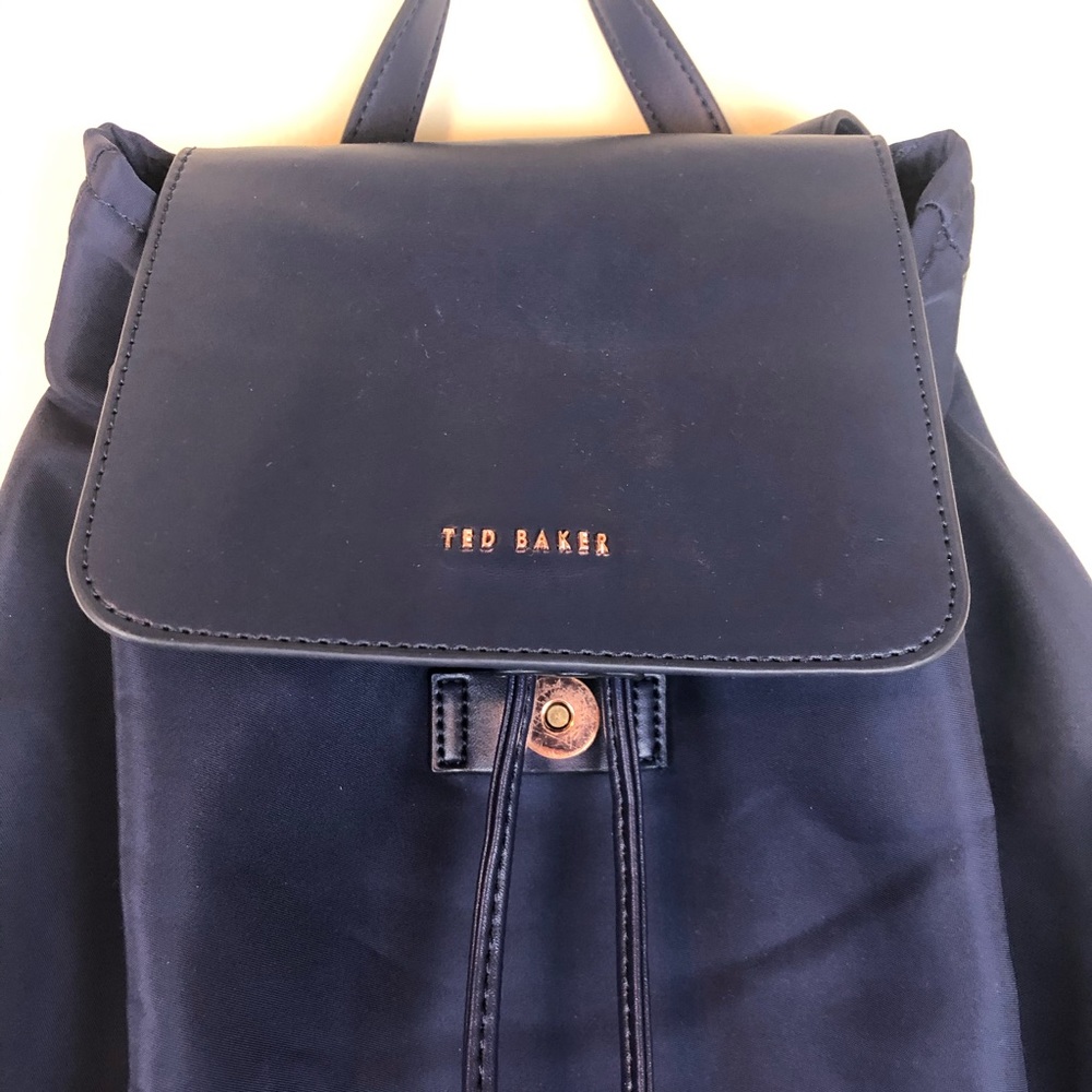 Ted Baker Nylon Drawstring Navy Backpack - image 2